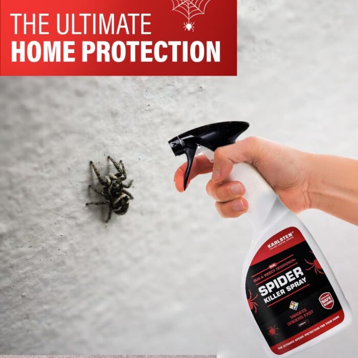 Karlsten High-Strength Spider Killer Spray – 500ml | Kills All Spiders, Lasts Up to 6 Weeks | Indoor & Outdoor Use - Image 2