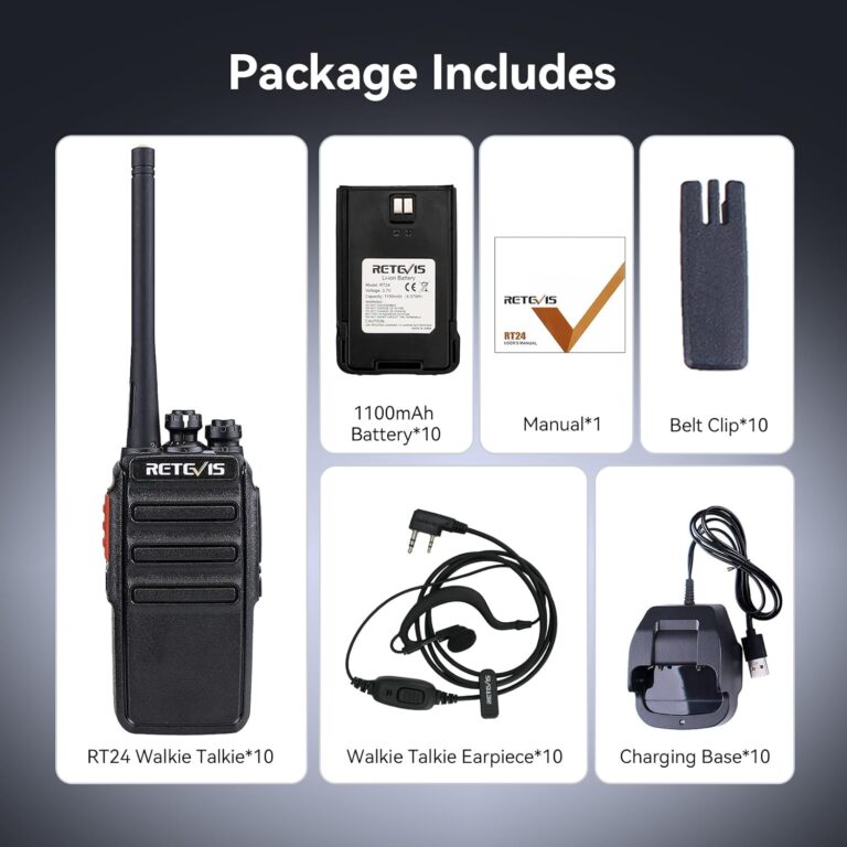 Retevis RT24 Walkie Talkies for Adults, Professional Two Way Radio