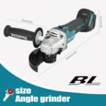 Genuine Makita DGA504 18V 125mm Brushless Lithium Electric Angle Grinder Rechargeable Polishing Machine Cutting Machine High Power - Image 3