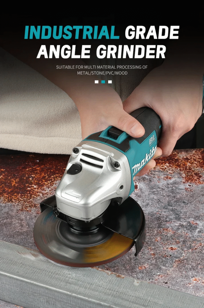 Genuine Makita DGA504 18V 125mm Brushless Lithium Electric Angle Grinder Rechargeable Polishing Machine Cutting Machine High Power - Image 2