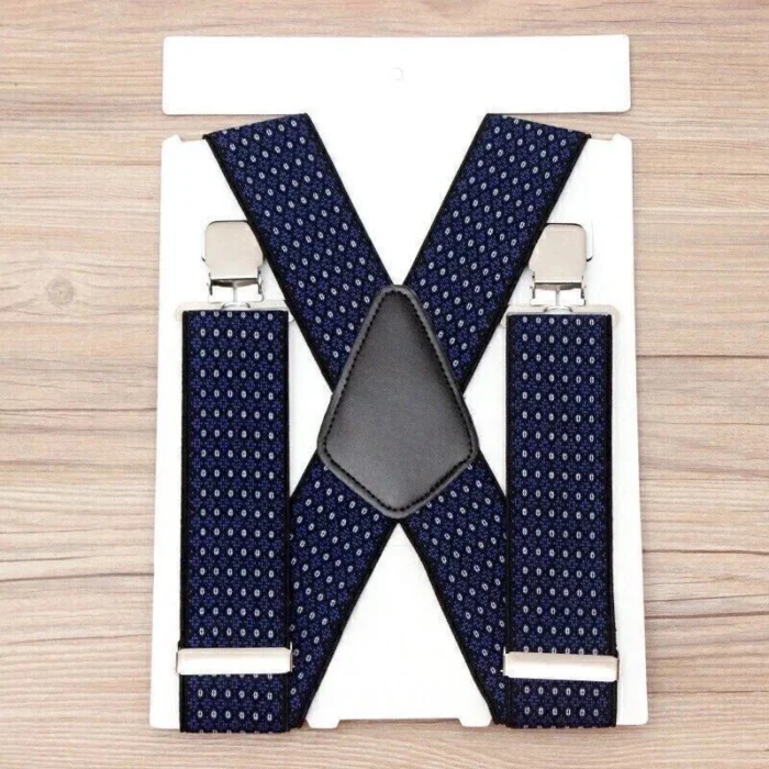 MENS XXL 50MM WIDE HEAVY DUTY X SHAPE BRACES ELASTIC SUSPENDERS TROUSER CLIPS UK - Image 15