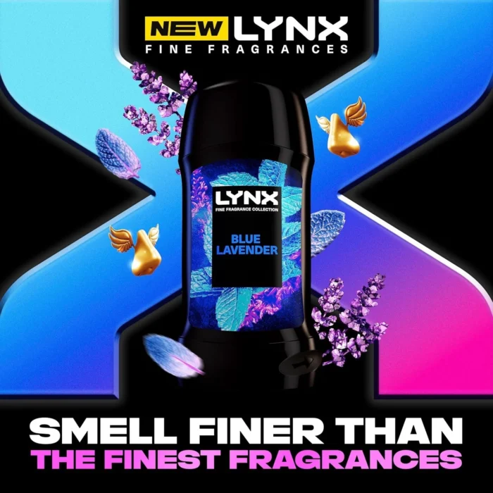 Lynx Fine Fragrance Collection Blue Lavender Cherry Spritz Deodorant Stick 50 ml - Image 4