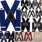 MENS XXL 50MM WIDE HEAVY DUTY X SHAPE BRACES ELASTIC SUSPENDERS TROUSER CLIPS UK