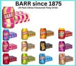 BARR since 1875, 24 pack Fizzy Drink Cans, No Sugar, 24 x 330 ML UK you choose - Image 2