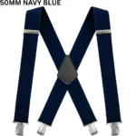 MENS XXL 50MM WIDE HEAVY DUTY X SHAPE BRACES ELASTIC SUSPENDERS TROUSER CLIPS UK - Image 10