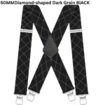MENS XXL 50MM WIDE HEAVY DUTY X SHAPE BRACES ELASTIC SUSPENDERS TROUSER CLIPS UK - Image 12