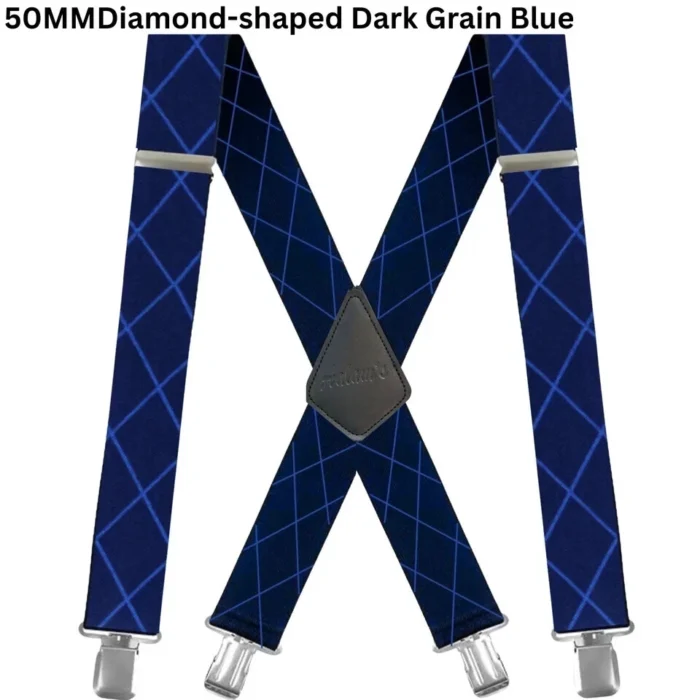 MENS XXL 50MM WIDE HEAVY DUTY X SHAPE BRACES ELASTIC SUSPENDERS TROUSER CLIPS UK - Image 13
