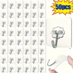 VDL 1~100 Self Adhesive Hook Strong Sticky Hooks Heavy Duty Wall Seamless Hook - Image 3
