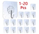 VDL 1~100 Self Adhesive Hook Strong Sticky Hooks Heavy Duty Wall Seamless Hook - Image 2